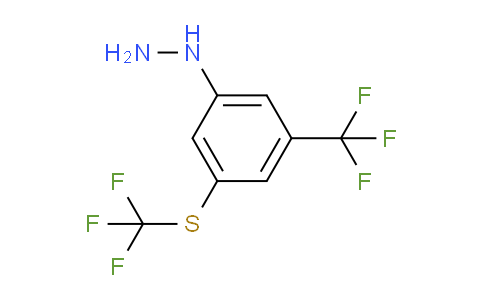 CAS No. 1806499-87-5, 1-(3-(Trifluoromethyl)-5-(trifluoromethylthio)phenyl)hydrazine