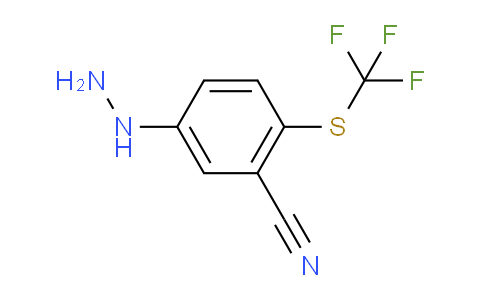 CAS No. 1804264-76-3, 1-(3-Cyano-4-(trifluoromethylthio)phenyl)hydrazine
