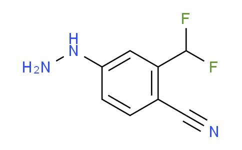 CAS No. 1804138-29-1, 1-(4-Cyano-3-(difluoromethyl)phenyl)hydrazine