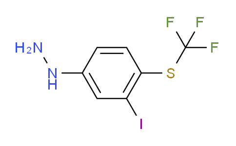 CAS No. 1805732-56-2, 1-(3-Iodo-4-(trifluoromethylthio)phenyl)hydrazine