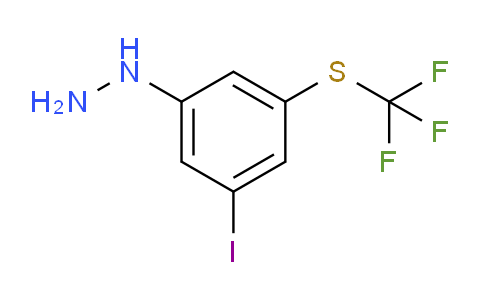 CAS No. 1805676-56-5, 1-(3-Iodo-5-(trifluoromethylthio)phenyl)hydrazine