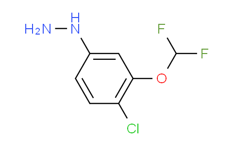 CAS No. 1804182-14-6, 1-(4-Chloro-3-(difluoromethoxy)phenyl)hydrazine