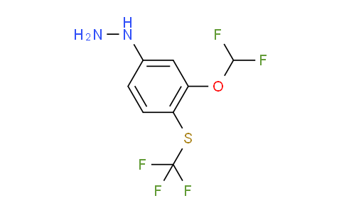 CAS No. 1804148-72-8, 1-(3-(Difluoromethoxy)-4-(trifluoromethylthio)phenyl)hydrazine