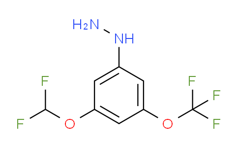 CAS No. 1804088-20-7, 1-(3-(Difluoromethoxy)-5-(trifluoromethoxy)phenyl)hydrazine