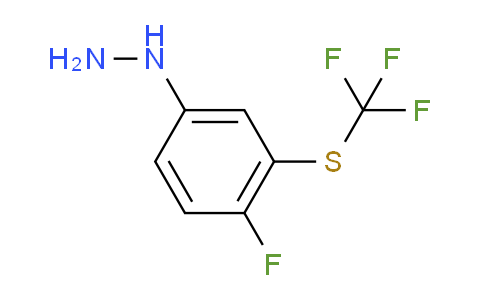 CAS No. 1806398-82-2, 1-(4-Fluoro-3-(trifluoromethylthio)phenyl)hydrazine