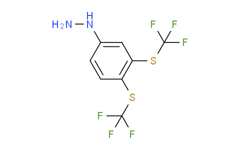 CAS No. 1806566-23-3, (3,4-Bis(trifluoromethylthio)phenyl)hydrazine