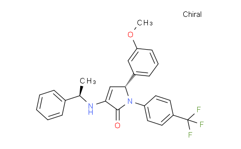 CAS No. 1059188-78-1, (5R)-5-(3-methoxyphenyl)-3-{[(1R)-1-phenylethyl]amino}-1-[4-(trifluoromethyl)phenyl]-2,5-dihydro-1H-pyrrol-2-one