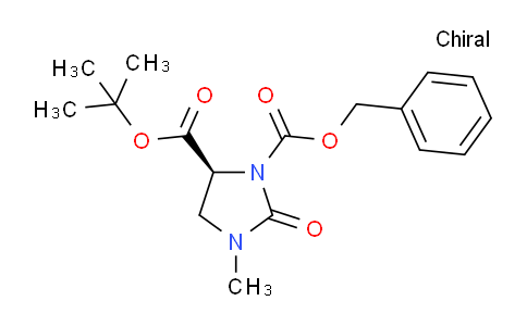 CAS No. 83056-78-4, 1-benzyl 5-(tert-butyl) (S)-3-methyl-2-oxoimidazolidine-1,5-dicarboxylate