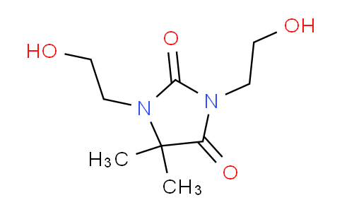 CAS No. 26850-24-8, 1,3-bis(2-hydroxyethyl)-5,5-dimethylimidazolidine-2,4-dione
