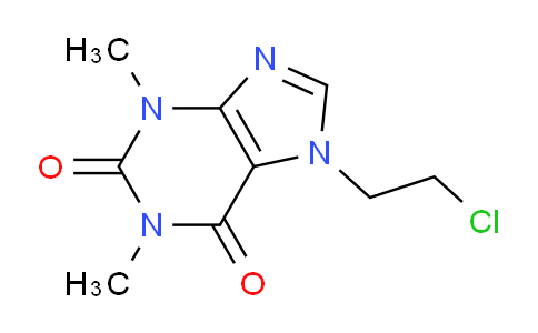 CAS No. 5878-61-5, 7-(2-Chloroethyl)-1,3-dimethyl-1H-purine-2,6(3H,7H)-dione