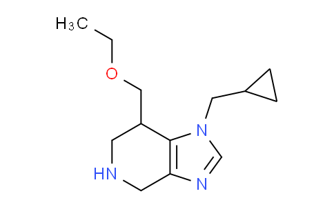 CAS No. 1422059-69-5, 1-(Cyclopropylmethyl)-7-(ethoxymethyl)-4,5,6,7-tetrahydro-1H-imidazo[4,5-c]pyridine
