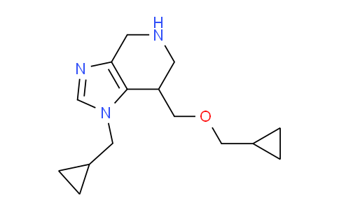 DY725236 | 1422142-64-0 | 7-((Cyclopropylmethoxy)methyl)-1-(cyclopropylmethyl)-4,5,6,7-tetrahydro-1H-imidazo[4,5-c]pyridine