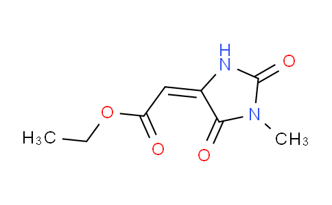 CAS No. 712-92-5, Ethyl 2-(1-methyl-2,5-dioxoimidazolidin-4-ylidene)acetate