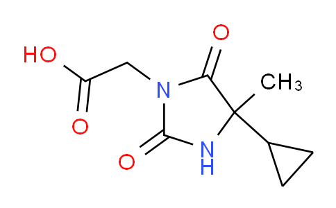 CAS No. 956355-40-1, 2-(4-Cyclopropyl-4-methyl-2,5-dioxoimidazolidin-1-yl)acetic acid