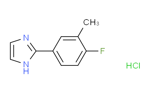 CAS No. 1333673-84-9, 2-(4-Fluoro-3-methylphenyl)-1H-imidazole hydrochloride