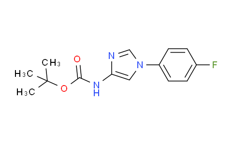 CAS No. 1416373-44-8, tert-Butyl (1-(4-fluorophenyl)-1H-imidazol-4-yl)carbamate