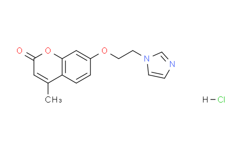 CAS No. 882865-33-0, 7-(2-(1H-Imidazol-1-yl)ethoxy)-4-methyl-2H-chromen-2-one hydrochloride