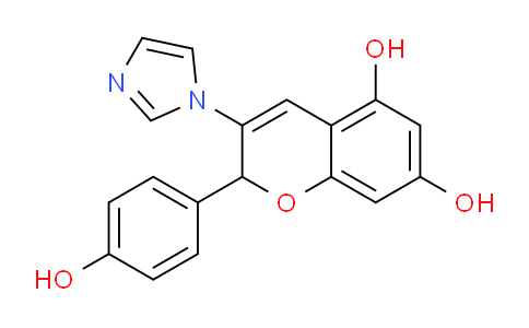 CAS No. 89782-01-4, 2-(4-Hydroxyphenyl)-3-(1H-imidazol-1-yl)-2H-chromene-5,7-diol
