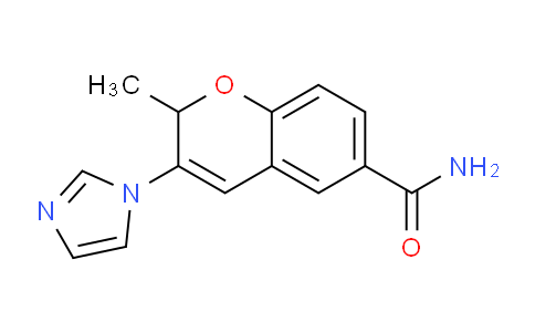 CAS No. 89781-94-2, 3-(1H-Imidazol-1-yl)-2-methyl-2H-chromene-6-carboxamide
