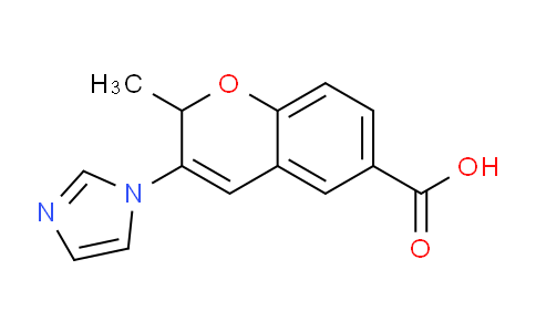 CAS No. 89781-60-2, 3-(1H-Imidazol-1-yl)-2-methyl-2H-chromene-6-carboxylic acid