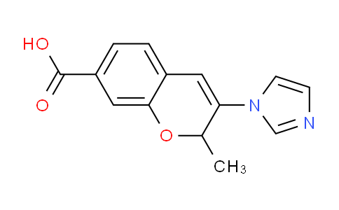 CAS No. 89781-93-1, 3-(1H-Imidazol-1-yl)-2-methyl-2H-chromene-7-carboxylic acid