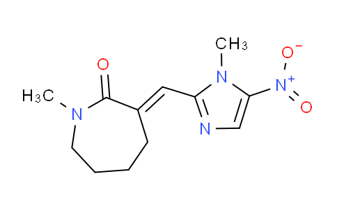 CAS No. 137888-34-7, 1-Methyl-3-((1-methyl-5-nitro-1H-imidazol-2-yl)methylene)azepan-2-one