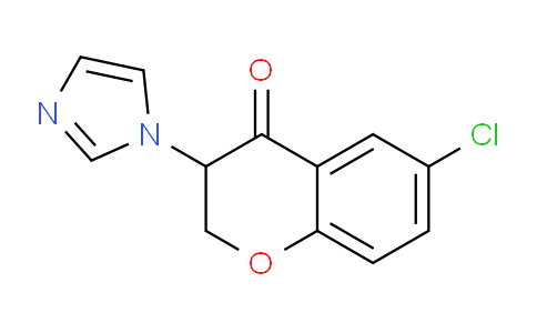CAS No. 80930-36-5, 6-Chloro-3-(1H-imidazol-1-yl)chroman-4-one
