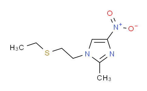 CAS No. 13230-19-8, 1-(2-(ethylthio)ethyl)-2-methyl-4-nitro-1H-imidazole