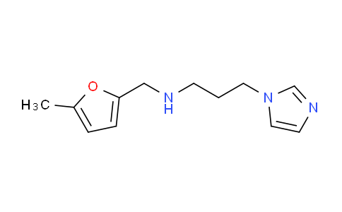 CAS No. 626209-43-6, 3-(1H-Imidazol-1-yl)-N-((5-methylfuran-2-yl)methyl)propan-1-amine