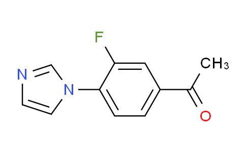 CAS No. 870838-82-7, 1-(3-Fluoro-4-(1H-imidazol-1-yl)phenyl)ethanone