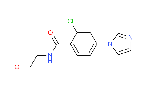 CAS No. 952183-10-7, 2-Chloro-N-(2-hydroxyethyl)-4-(1H-imidazol-1-yl)benzamide