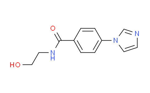 CAS No. 952183-34-5, N-(2-Hydroxyethyl)-4-(1H-imidazol-1-yl)benzamide