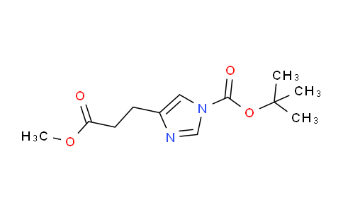 CAS No. 1202043-80-8, tert-Butyl 4-(3-methoxy-3-oxopropyl)-1H-imidazole-1-carboxylate