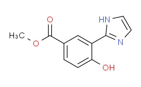 CAS No. 1282516-41-9, Methyl 4-hydroxy-3-(1H-imidazol-2-yl)benzoate