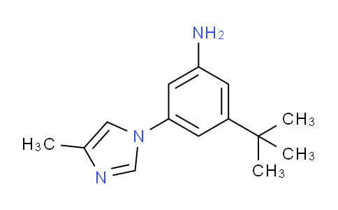 CAS No. 1290090-22-0, 3-(tert-Butyl)-5-(4-methyl-1H-imidazol-1-yl)aniline