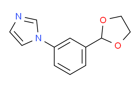 CAS No. 151055-85-5, 2-[3-(1-Imidazolyl)phenyl]-1,3-dioxolane