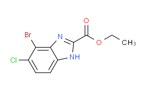 CAS No. 2250023-38-0, ethyl 4-bromo-5-chloro-1H-benzimidazole-2-carboxylate