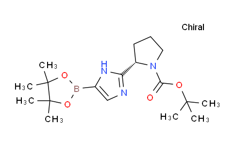 CAS No. 1613055-24-5, tert-Butyl (S)-2-(5-(4,4,5,5-tetramethyl-1,3,2-dioxaborolan-2-yl)-1H-imidazol-2-yl)pyrrolidine-1-carboxylate