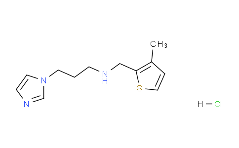 CAS No. 1050483-90-3, [3-(1H-Imidazol-1-yl)propyl][(3-methylthiophen-2-yl)methyl]amine hydrochloride