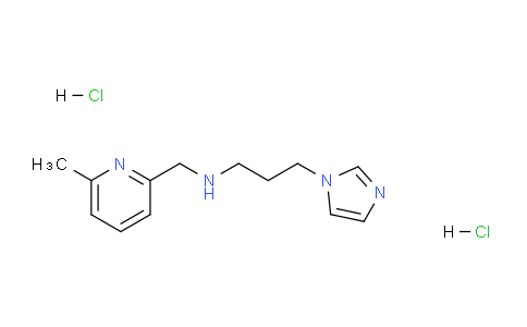 CAS No. 1426142-90-6, [3-(1H-Imidazol-1-yl)propyl][(6-methylpyridin-2-yl)methyl]amine dihydrochloride