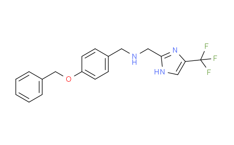 CAS No. 1186194-71-7, {[4-(Benzyloxy)phenyl]methyl}({[4-(trifluoromethyl)-1H-imidazol-2-yl]methyl})amine
