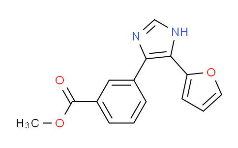 CAS No. 1253527-66-0, Methyl 3-[5-(furan-2-yl)-1H-imidazol-4-yl]benzoate