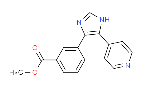 CAS No. 1253528-07-2, Methyl 3-[5-(pyridin-4-yl)-1H-imidazol-4-yl]benzoate