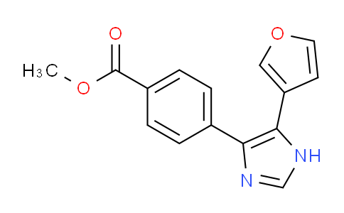 CAS No. 1253528-18-5, Methyl 4-[5-(furan-3-yl)-1H-imidazol-4-yl]benzoate