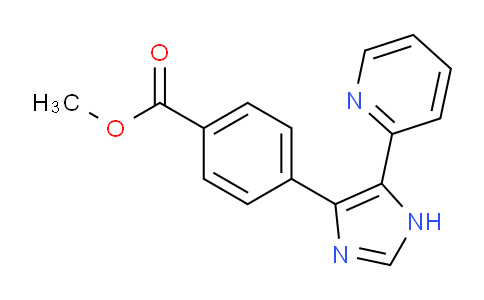 CAS No. 1253527-97-7, Methyl 4-[5-(pyridin-2-yl)-1H-imidazol-4-yl]benzoate