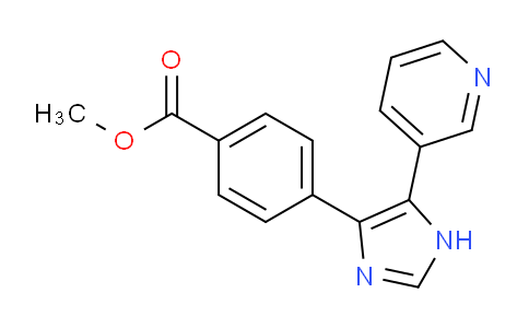 CAS No. 1253527-78-4, Methyl 4-[5-(pyridin-3-yl)-1H-imidazol-4-yl]benzoate