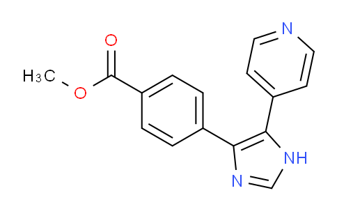 CAS No. 1253528-04-9, Methyl 4-[5-(pyridin-4-yl)-1H-imidazol-4-yl]benzoate