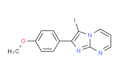 CAS No. 1426142-82-6, 3-Iodo-2-(4-methoxyphenyl)imidazo[1,2-a]pyrimidine