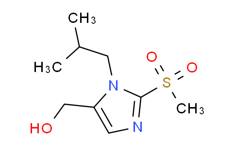 CAS No. 1221342-54-6, [2-Methanesulfonyl-1-(2-methylpropyl)-1h-imidazol-5-yl]methanol
