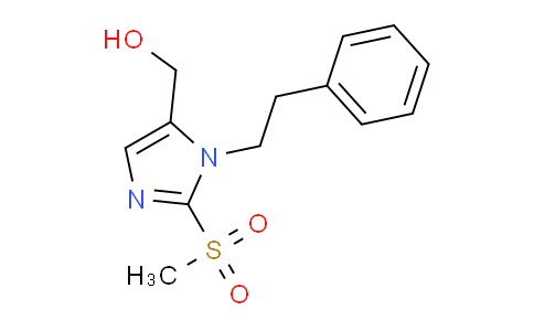 CAS No. 1221341-55-4, [2-Methanesulfonyl-1-(2-phenylethyl)-1h-imidazol-5-yl]methanol